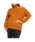 Фото #1 товара Plus Size Cold Shoulder Jumper