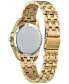 ფოტო #3 პროდუქტის Eco-Drive Women's Peyten Gold-Tone Stainless Steel Bracelet Watch 33mm