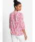 ფოტო #2 პროდუქტის Women's Cotton Blend 3/4 Sleeve Paisley Print Tunic Tee