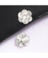 ფოტო #2 პროდუქტის Women's Silver Metallic Stud Earrings