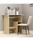 Фото #3 товара Desk White and Sonoma Oak 31.5"x17.7"x29.1" Engineered Wood