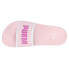 Puma Leadcat 2.0 Crystal Glam Logo Slide Womens Pink Casual Sandals 384210-01