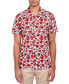 Men's Slim-Fit Non-Iron Performance Stretch Floral-Print Camp Shirt