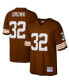 Фото #4 товара Men's Jim Brown Brown Cleveland Browns Big and Tall 1963 Retired Player Replica Jersey