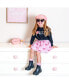 Фото #2 товара Little and Big Girls Pink Bow Tutu Skirt