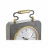 Table clock DKD Home Decor Black Silver PVC Metal Plastic 14,5 x 5 x 21 cm (2 Units)