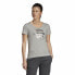Фото #10 товара Футболка с коротким рукавом женская Adidas Linear Светло-серый