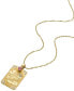ფოტო #2 პროდუქტის Women's Disney x Fossil Special Edition Gold-Tone Stainless Steel Pendant Necklace