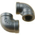 GOLDENSHIP Stainless Steel 90º Female/Female Pipe Elbow