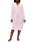 ფოტო #4 პროდუქტის Women's Long-Sleeve Ribbed Belted Robe