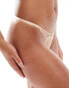 Фото #2 товара ASOS DESIGN Sienna lace classic tanga thong in beige