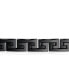 ფოტო #2 პროდუქტის Stylish Masculine Geometric Infinity Key Link Bracelet for Teens Men Black IP Stainless Steel 8.5 Inch 12MM
