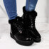 Фото #2 товара Insulated leather boots on the Rieker W 93312 platform, black