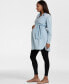 Фото #4 товара Women's Cotton Chambray Belted Maternity Tunic