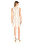 Фото #2 товара Donna Ricco Women's Floral Sleeveless Sheath Dress Blush 6