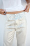 Фото #5 товара Блестящие джинсы trf loose со средней посадкой ZARA