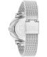 ფოტო #3 პროდუქტის Women's Two Hand Silver-Tone Stainless Steel Watch 34mm