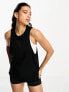 ASOS 4505 Icon vest with drop arm hole in cotton with quick dry - BLACK