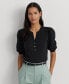 ფოტო #1 პროდუქტის Women's Puff-Sleeve Henley Top