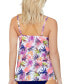 Фото #2 товара Women's Cape Town Tropical-Print Tankini Top, Created for Macy's