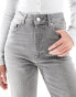 Фото #14 товара ASOS DESIGN mid rise relaxed straight grazer jean in grey