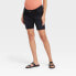 Isabel Maternity By Ingrid & Isabel Bermuda Jean Shorts Womens 14 Black Cotton