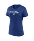 ფოტო #3 პროდუქტის Women's Blue, Gray Tampa Bay Lightning Script T-shirt and Shorts Set