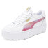 Фото #3 товара Puma Karmen Rebelle Vivid Dream Lace Up Womens White Sneakers Casual Shoes 3930