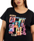 ფოტო #3 პროდუქტის Trendy Plus Size Asian American Pacific Islander Barbie Graphic T-Shirt