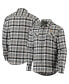 Men's Black and Gray Pittsburgh Penguins Ease Plaid Button-Up Long Sleeve Shirt