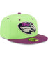ფოტო #4 პროდუქტის Men's Green, Purple Caballos de Stockton Copa De La Diversion 59FIFTY Fitted Hat