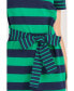 Фото #2 товара Women's Contrast Stripe Knit Midi Dress
