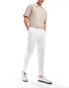 ASOS DESIGN wide fit suit trousers in white