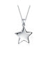 ფოტო #1 პროდუქტის Initial Letter Minimalist Alphabet American USA Patriotic Celestial Rock Star Super Dangling Star Pendant Necklace For Women For .925 Sterling Silver