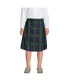 Фото #3 товара Big Girls School Uniform Slim Plaid A-line Skirt Below the Knee