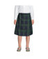 ფოტო #3 პროდუქტის Big Girls School Uniform Slim Plaid A-line Skirt Below the Knee