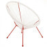 Фото #3 товара Садовый стул BB Home Садовое кресло Acapulco 73 x 80 x 85 см Красный Белый ротанг