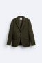 Фото #8 товара Пиджак-костюм из шерстяной смеси ZARA - Wool blend suit blazer