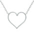 Фото #1 товара Giani Bernini open Heart Pendant Necklace, 16" + 2" Extender, Created for Macy's