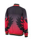 Men's Black Atlanta Hawks Hardwood Classics Authentic Warm-Up Full-Snap Jacket