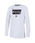 Big Boys White Purdue Boilermakers 2024 On-Court Bench Energy T-shirt