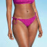 Фото #1 товара Juniors' Textured String Bikini Bottom hipster - Xhilaration™ Size medium (4-6)