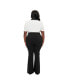 ფოტო #2 პროდუქტის Plus Size 1970s Flare Pants