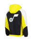 Men's Gold Utah Jazz Body Check Raglan Hoodie Half-Zip Jacket