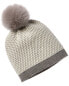 Phenix Two-Tone Cashmere Hat Women's Grey