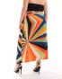 Never Fully Dressed Plus Jaspre midaxi skirt in starburst print