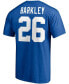 ფოტო #2 პროდუქტის Men's Saquon Barkley Royal New York Giants Player Icon Name and Number T-shirt