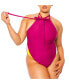 Women's Mio Halter Color Block One Piece Swimsuit