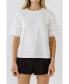 ფოტო #1 პროდუქტის Women's Ruffled Sleeve T-Shirt