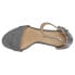 Фото #4 товара CL by Laundry Jody Shimmer Block Heels Womens Silver Dress Sandals IJVC01Q2S-12